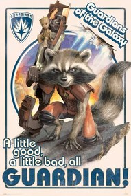 Plagát, Obraz - Guardians of the Galaxy - Rocket and Baby Groot