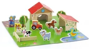 Viga Detské drevené 3D puzzle Viga Farma