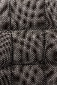 Stolička Tirana látka čierna - titánovo sivá