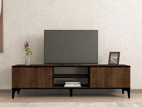 TV stolík/skrinka Topedu (orech + čierna) . Vlastná spoľahlivá doprava až k Vám domov. 1095216