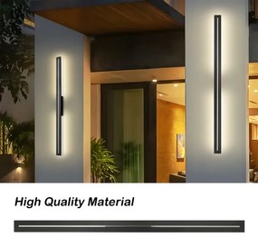 Brilagi - LED vonkajšie nástenné svietidlo LINEO LED/24W/230V 3000K IP65 čierne