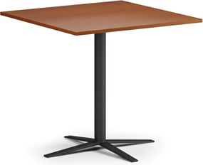 Konferenčný stolík AURA, 60x60 cm, čierna podnož, čerešňa