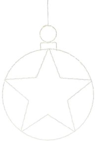 Vianočná závesná LED dekorácia Kerstball Star 236 LED, 48 cm