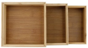 Bambusové organizéry do zásuvky v súprave 3 ks Copco - Kitchen Craft