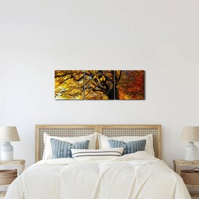 Obraz jesene (s hodinami) (90x30 cm)