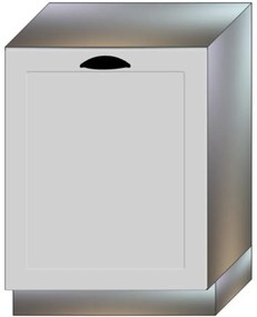 Dvierka na umývačku Adele 60pz Šedá Mat