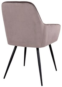 Svetlohnedé čalúnené jedálenské kreslá v súprave s podrúčkami 2 ks Harbo – House Nordic