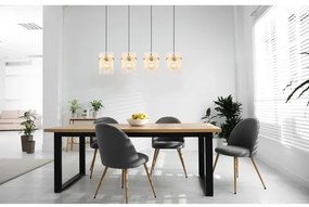 Globo 15698-4HM - Luster na lanku GORLEY 4xE27/60W/230V zlatá