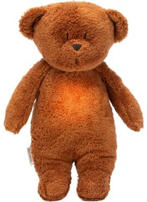 Moonie - Uspávadlo s melódiou a svetlom medvedík organic caramel natur