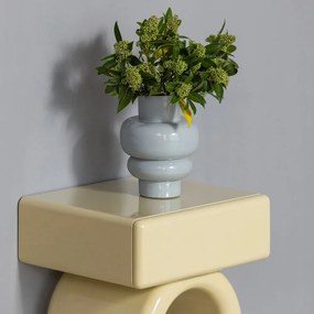 Svetlosivá kovová váza (výška 27 cm) Auri – WOOOD