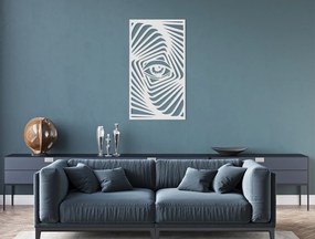 drevko Drevený obraz na stenu Zebrie oko Rozmer obrazu: 44,5 x 25 cm, Farba dekorácie: Čierna