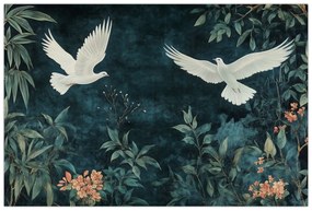 Obraz - Dve holubice (90x60 cm)