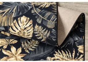 Protišmykový behúň MONSTERA Listy zlatý - Výpredaj