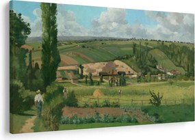 Obraz - Camille Pissarro, Landscape at Les Pâtis, Pontoise, reprodukcia (90x60 cm)