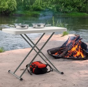 Skladací turistický / cateringový stôl s nastaviteľnou výškou
