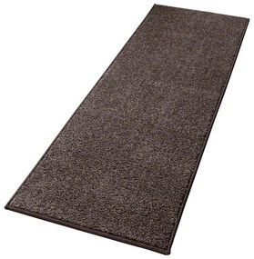Antracitovosivý behúň Hanse Home Pure, 80 x 400 cm