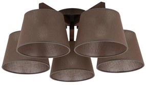 Brilagi - Prisadený luster LATTE 5xE27/15W/230V borovica/hnedá