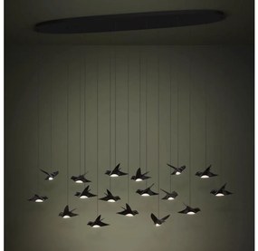 Eglo 390353 - LED Stmievateľný luster na lanku PARATEBUENO 17xLED/3W/230V čierna