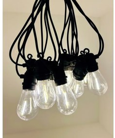LED vonkajšia dekoratívna reťaz 10xLED/0,36W/230V 8 m IP44 čierna