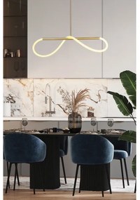 LED luster na lanku SUPREME LED/18W/230V 80 cm zlatý