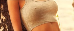 Obraz - Žena pri strome (120x50 cm)