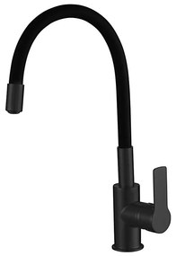 Aqualine - Drezová batéria s flexibilným ramienkom LORE matná čierna