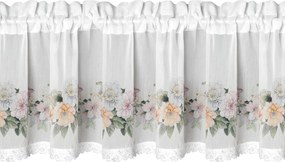 KRÁTKA ZÁCLONA NA PÁSKE FLOWERY 150X30 CM KVETY