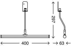 Briloner 2058-018 - LED Kúpeľňové osvetlenie zrkadla SPLASH LED/5,5W/230V IP23