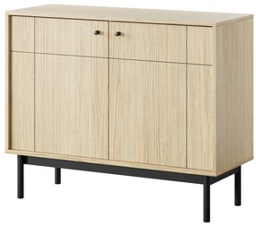 Komoda v japonsko-škandinávskom štýle 104 cm dub s líniami