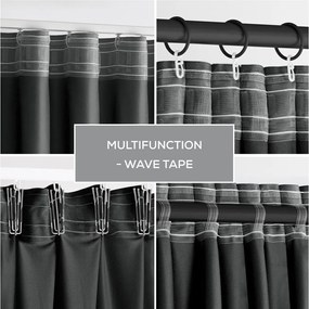 Sivý zamatový dimout záves 140x270 cm – Restilo