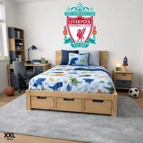 Textilná nálepka na stenu - logo "Liverpool FC" Veľkosť: 100 cm