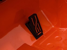 Ramiz Jeep Wrangler Rubicon batéria pre deti Oranžová + diaľkové ovládanie + MP3 LED rádio + EVA kolesá