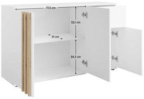 Komoda TOLIS 3D1S, biela