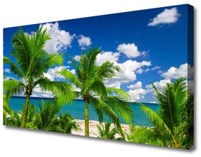 Obraz Canvas More palma stromy príroda 125x50 cm