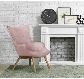 Svetloružové kreslo Niko – Ropez