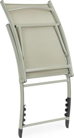 Taupe kovové záhradné ležadlo Taylor – Bizzotto