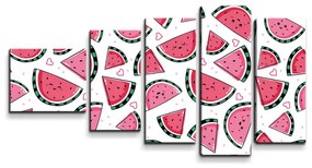 Sablio Obraz - 5-dílný Vodný melón - 100x60 cm