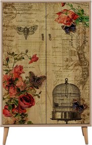 Skrinka Mega Sonoma Oak Roses