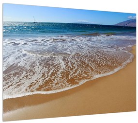 Obraz morskej piesočnatej pláže (70x50 cm)