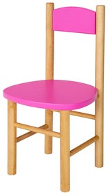 Detská drevená stolička z masívu - farebná