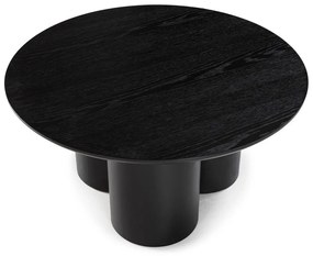 Čierny okrúhly konferenčný stolík ø 80 cm Lua – MOME