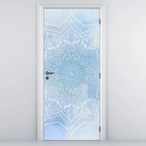 Fototapeta na dvere - Zimná mandala (95x205cm)