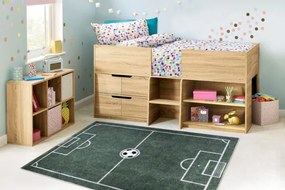 Detský koberec protišmykový BAMBINO 2138 Futbalové ihrisko,  zelený