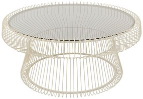 Lisboa konferenčný stolík biely Ø86 cm