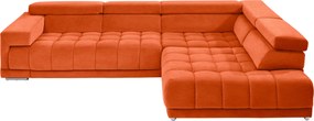 XXXLutz ROHOVÁ SEDAČKA, textil, oranžová Beldomo Speed - Sedačky - 000711005365