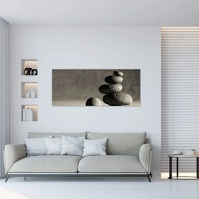 Obraz - Šedé kamene (120x50 cm)