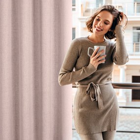 ZÁVES NA PÁSKE JULA2 140X270 CM PUDROVÁ