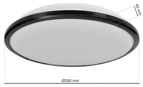 Stropné LED svietidlo Terma, 1x LED 18w, 4000k, b