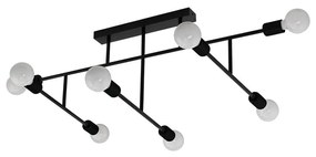 Eglo 98035 - Prisadený luster BELSIANA 8xE27/40W/230V čierna