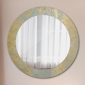 Okrúhle ozdobné zrkadlo Textúra zlata fi 60 cm